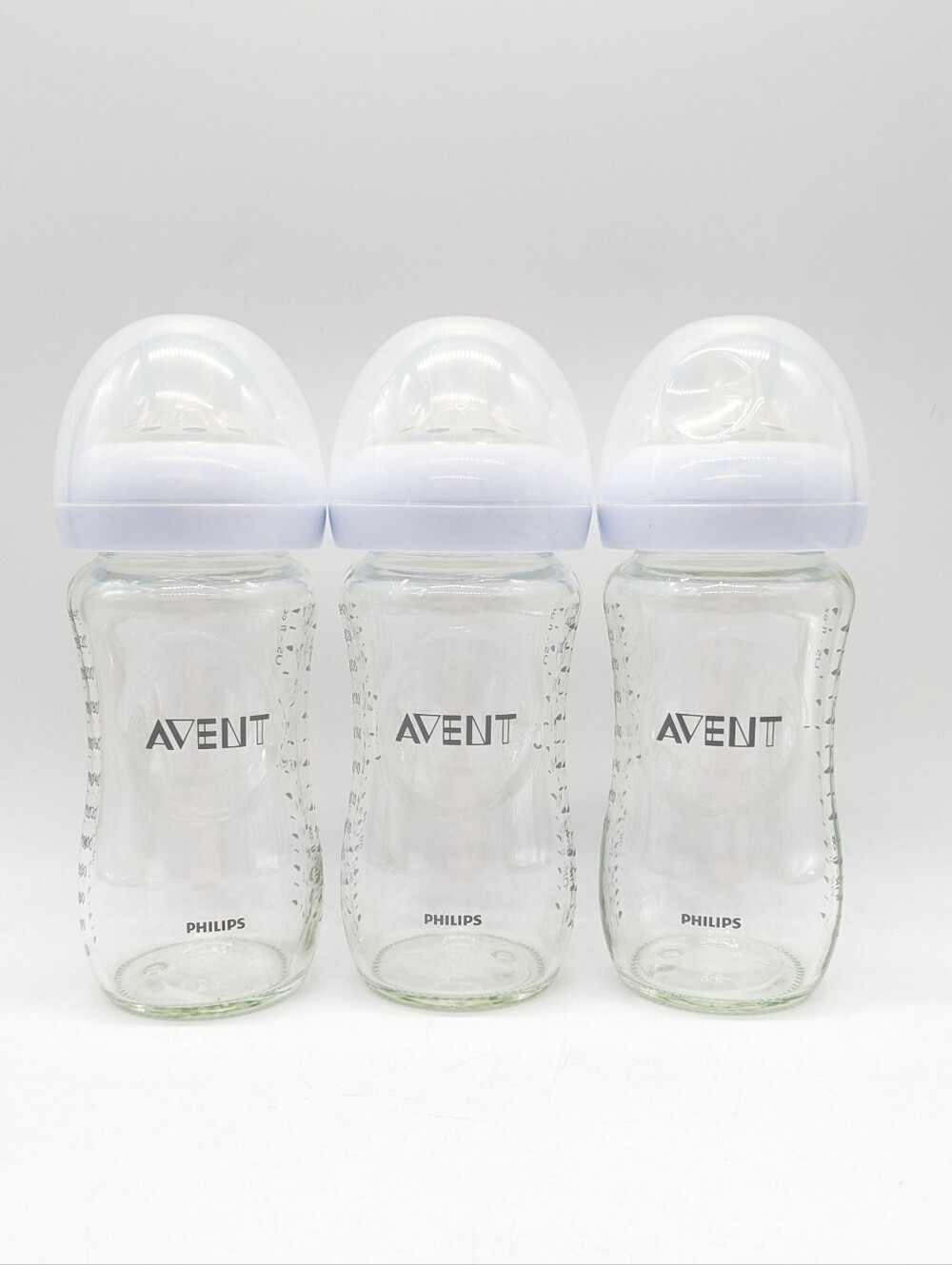 Avent Glass Baby Bottles Size 2 - Set Of 3